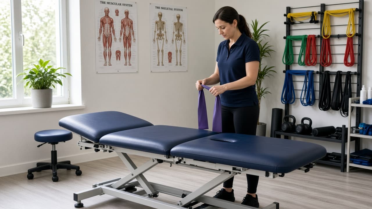 Physiotherapy treatment room